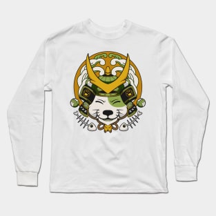 Samurai Neko Long Sleeve T-Shirt